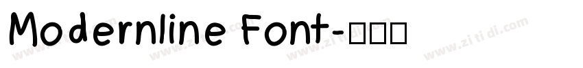 Modernline Font字体转换
